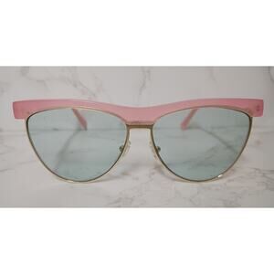 Bob Sdrunk "Lizzie" Opaline Pink/Gold/Light Blue Womens Sunglasses - NEW